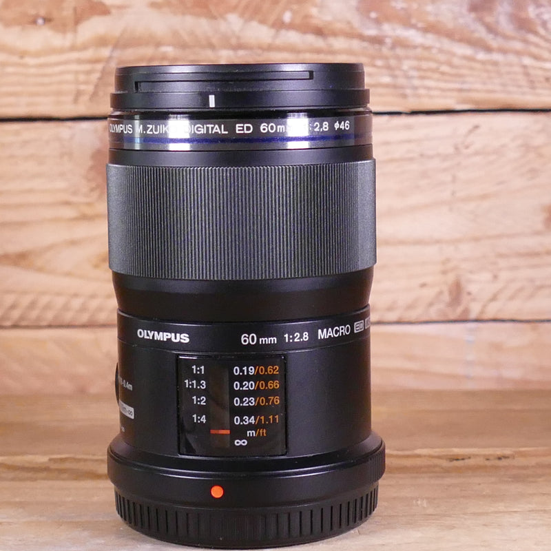 Used Olympus AF M.Zuiko 60mm F2.8 Macro Lens Micro Four Thirds