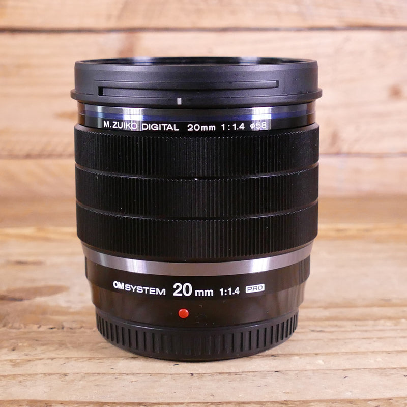 Used OM System M.Zuiko 20mm f1.4 ED Pro Lens