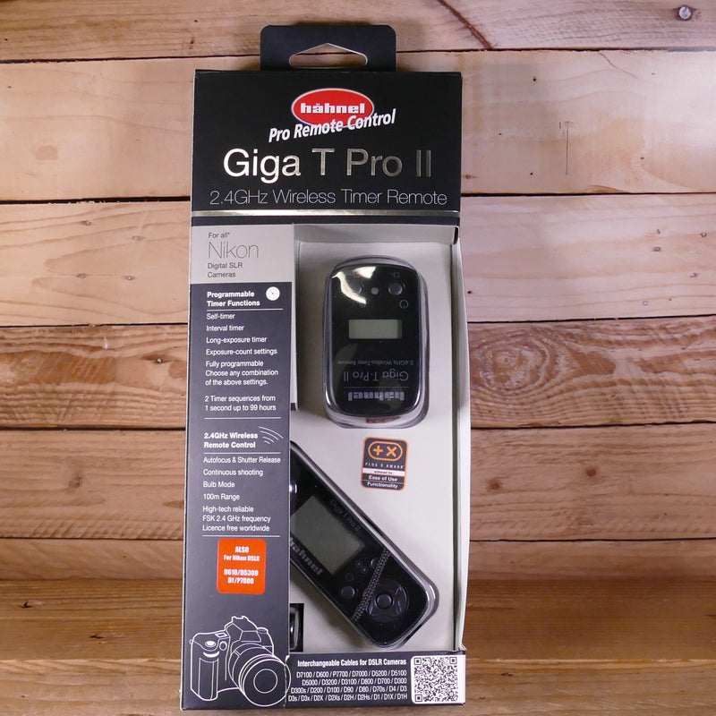 Used Hahnel Giga T Pro II Wireless  Timer Remote - Nikon MC-30 type cable  (D850 etc)