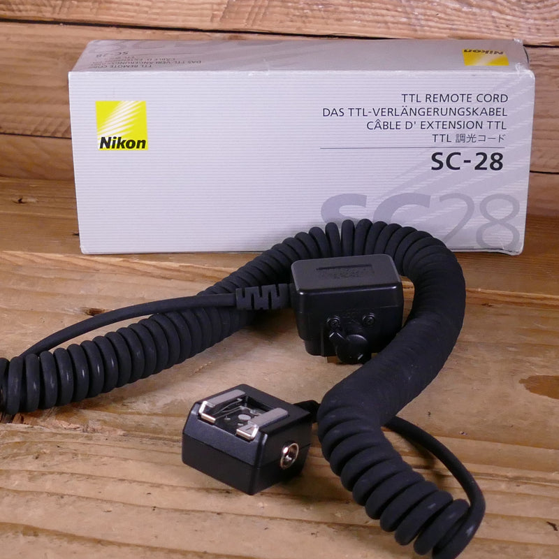 Used Nikon Speedlight SC-28 TTL Flash Cable