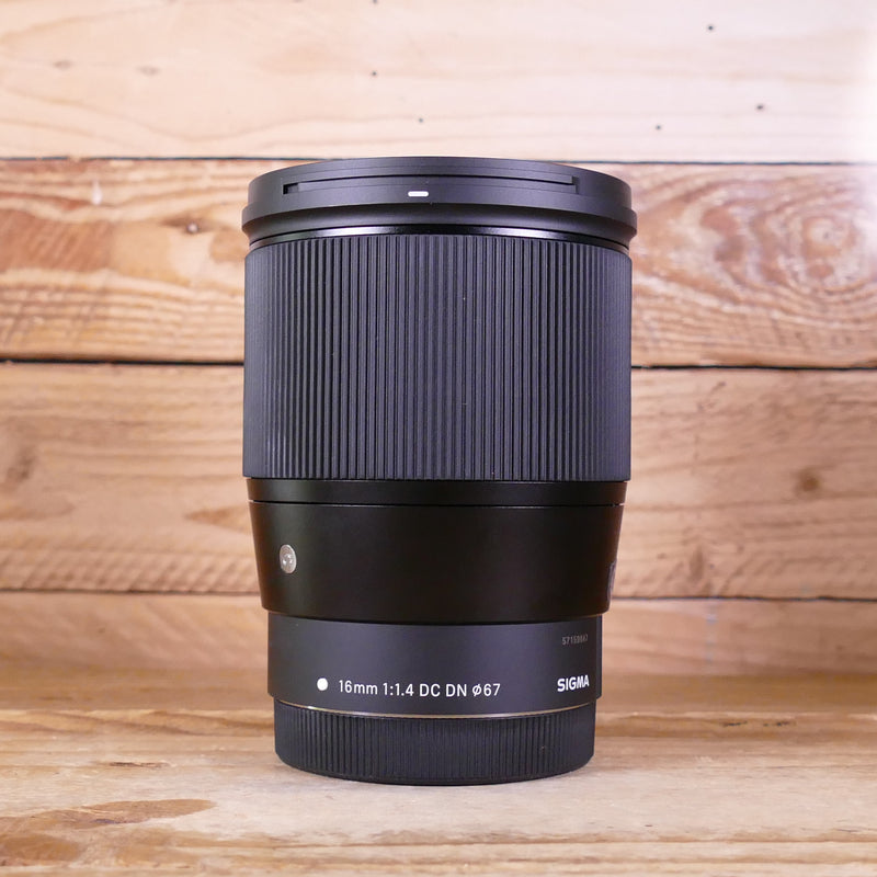Used Sigma 16mm f1.4 DC DN Contemporary Lens - Canon M