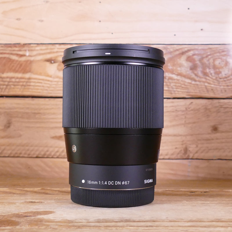 Used Sigma 16mm f1.4 DC DN Contemporary Lens - Canon M
