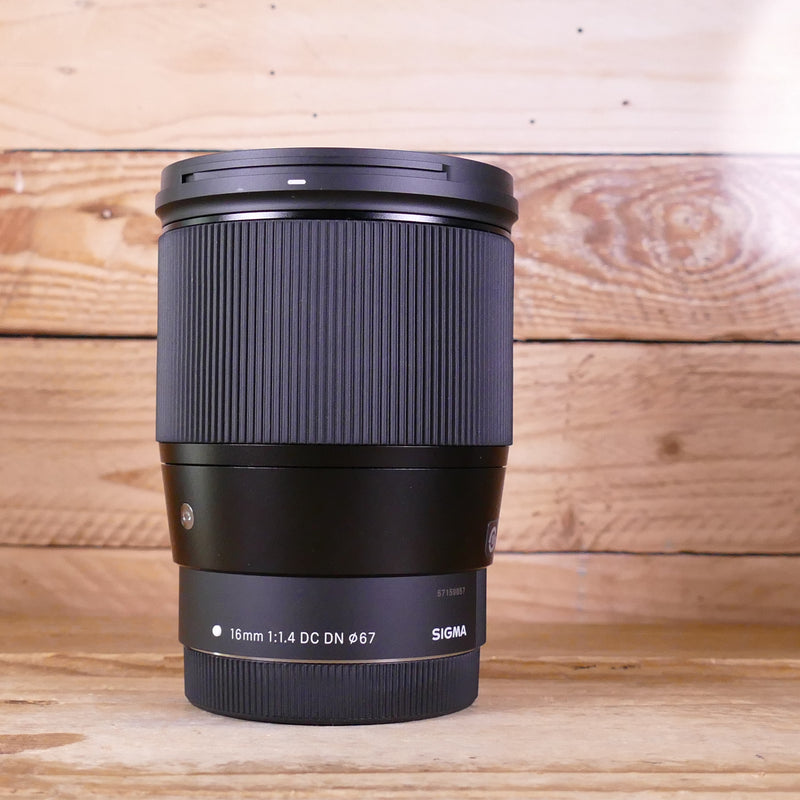 Used Sigma 16mm f1.4 DC DN Contemporary Lens - Canon M
