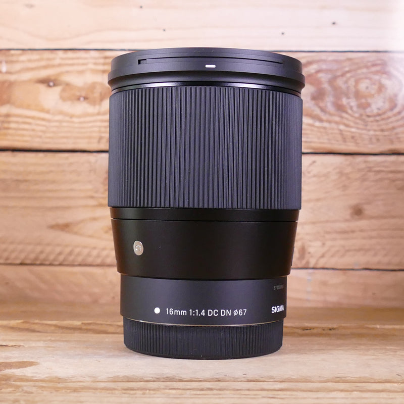 Used Sigma 16mm f1.4 DC DN Contemporary Lens - Canon M