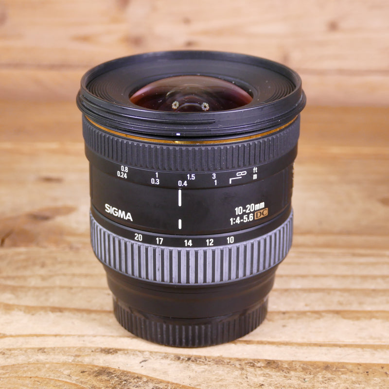 Used Sigma 10-20mm F4-5.6 EX DC Lens - Sony A-Mount