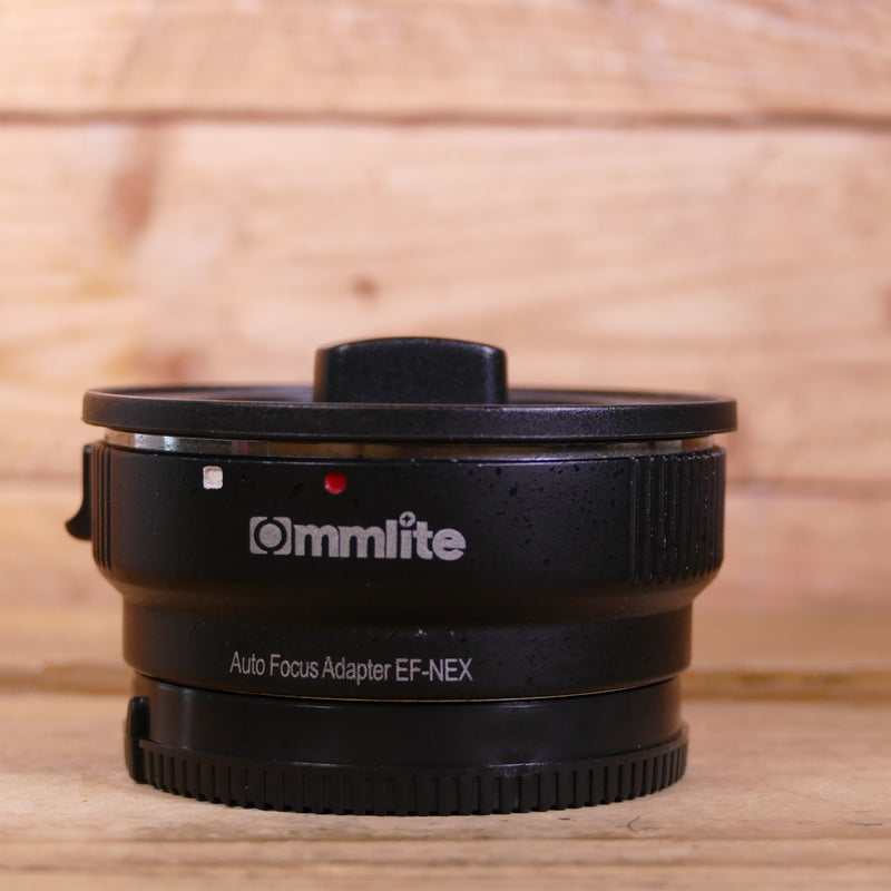 Used Ommlite Auto Focus Lens Adapter Canon EOS EF Lens to Sony E Mount
