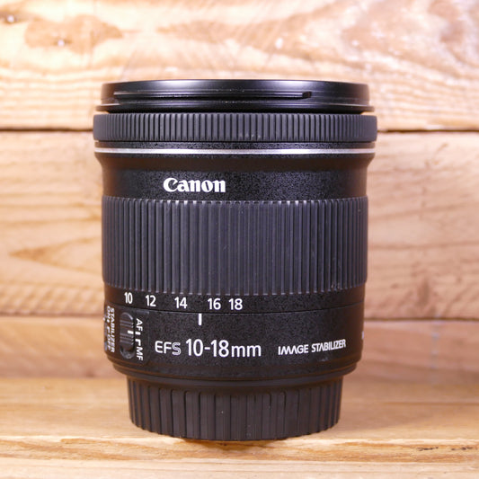 Used Canon EF-S 10-18mm F4.5-5.6 IS STM Lens