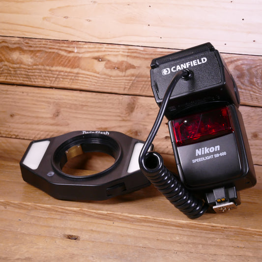 Used Nikon SB-600 Speedlight Flash converted to Canfield Twin Flash