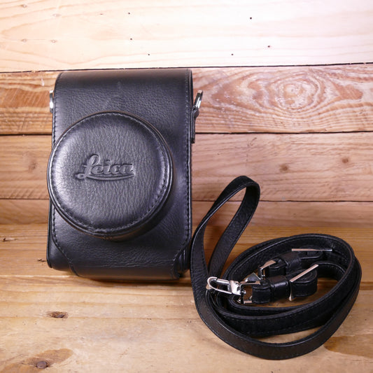 Used Leica D-Lux 8 Black Leather Case and Strap 18556