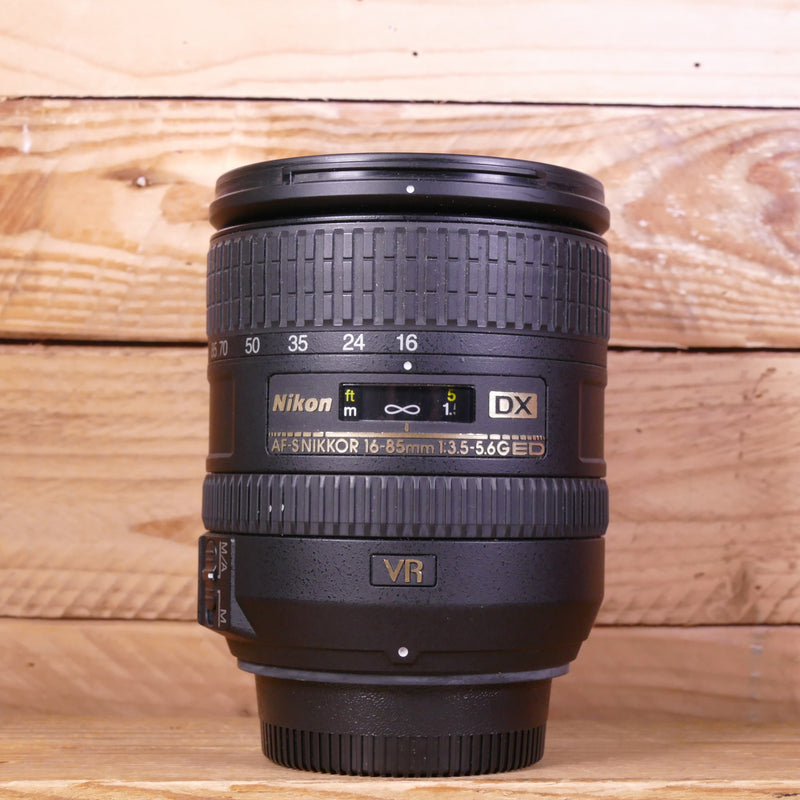 Used Nikon DX 16-85mm f3.5-5.6 G ED VR Lens