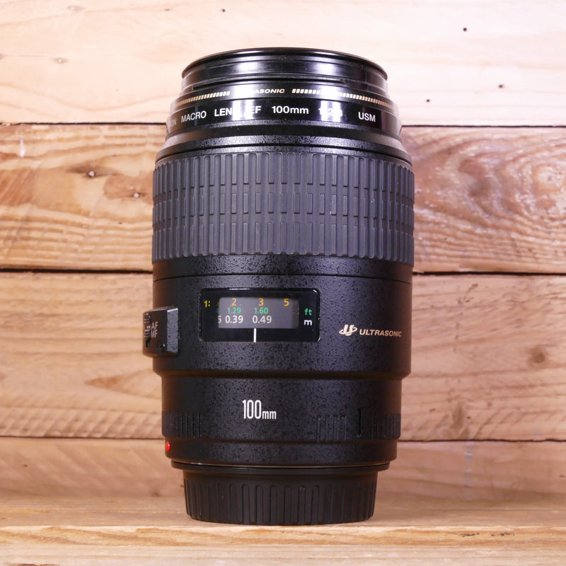 Used Canon EF 100mm F2.8 USM Macro Lens