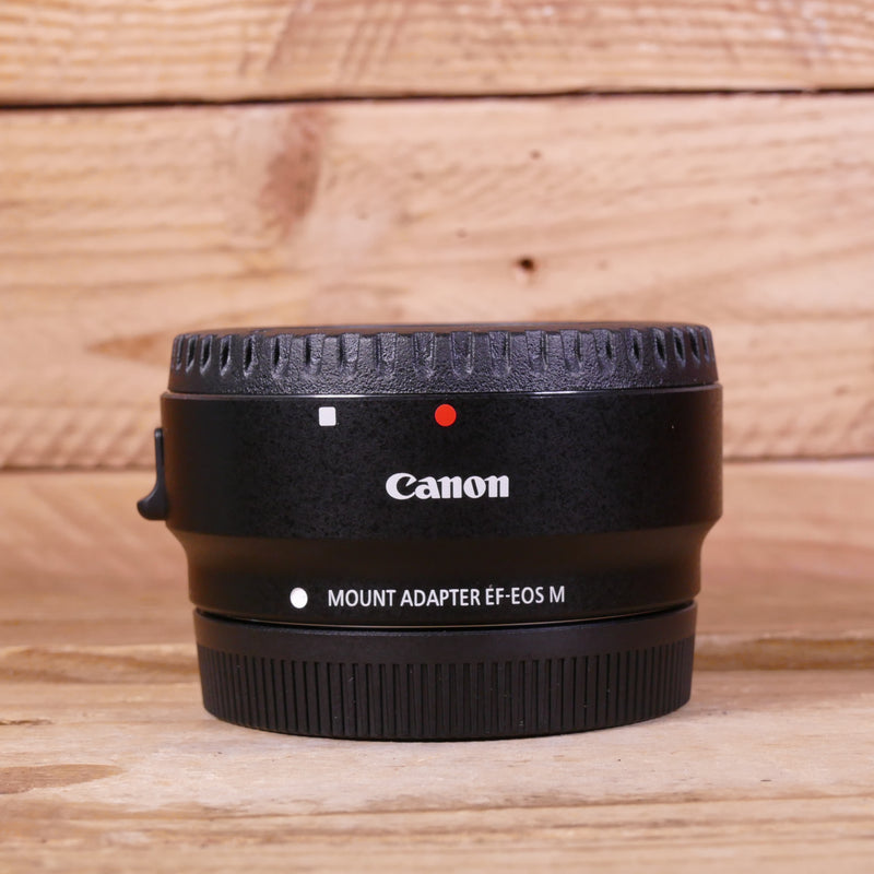 Used Canon EOS M to EF Lens Mount Adapter EF-EOS M