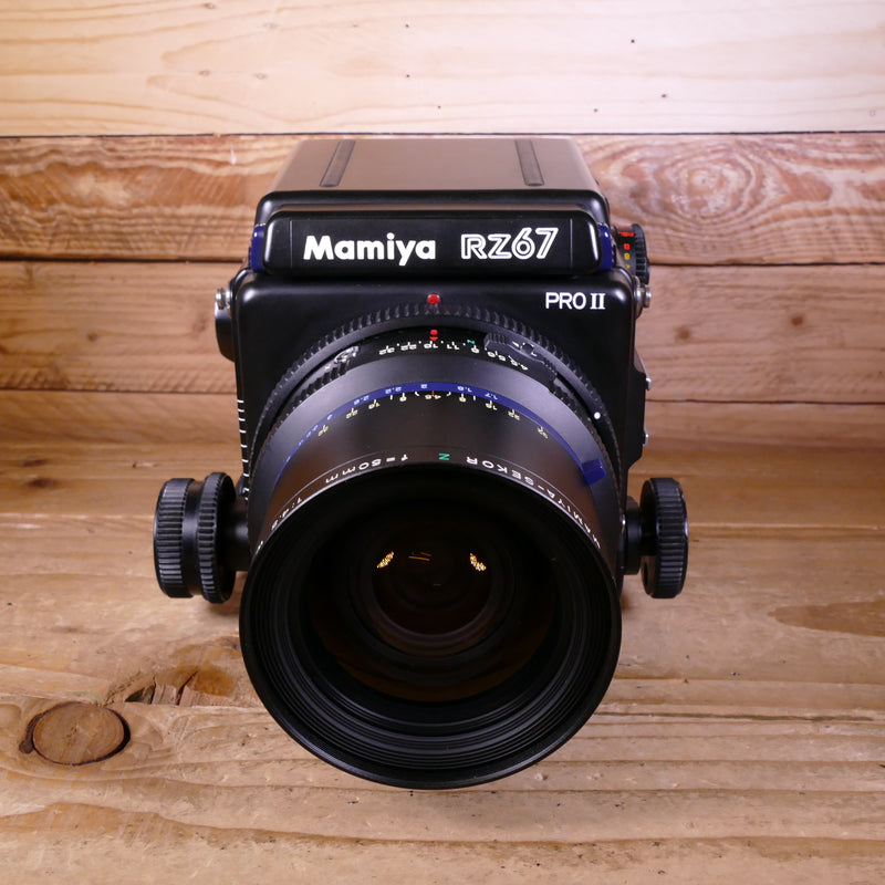 Used Mamiya RZ67 Pro II Body with WLF , Z 50MM f4.5 W Lens and 120 back
