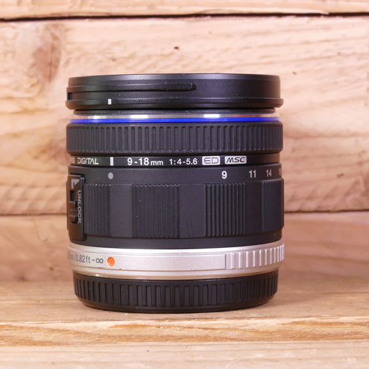 Used Olympus 9-18mm M.Zuiko F4-5.6 ED Lens
