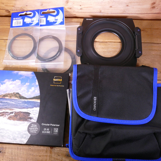 Used Benro 150mm Filter Holder & CPL-HD Filter