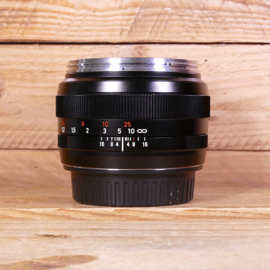 Used Carl Zeiss 50mm F1.4 T* Planar ZE Manual Focus Lens -  Canon EF Fit