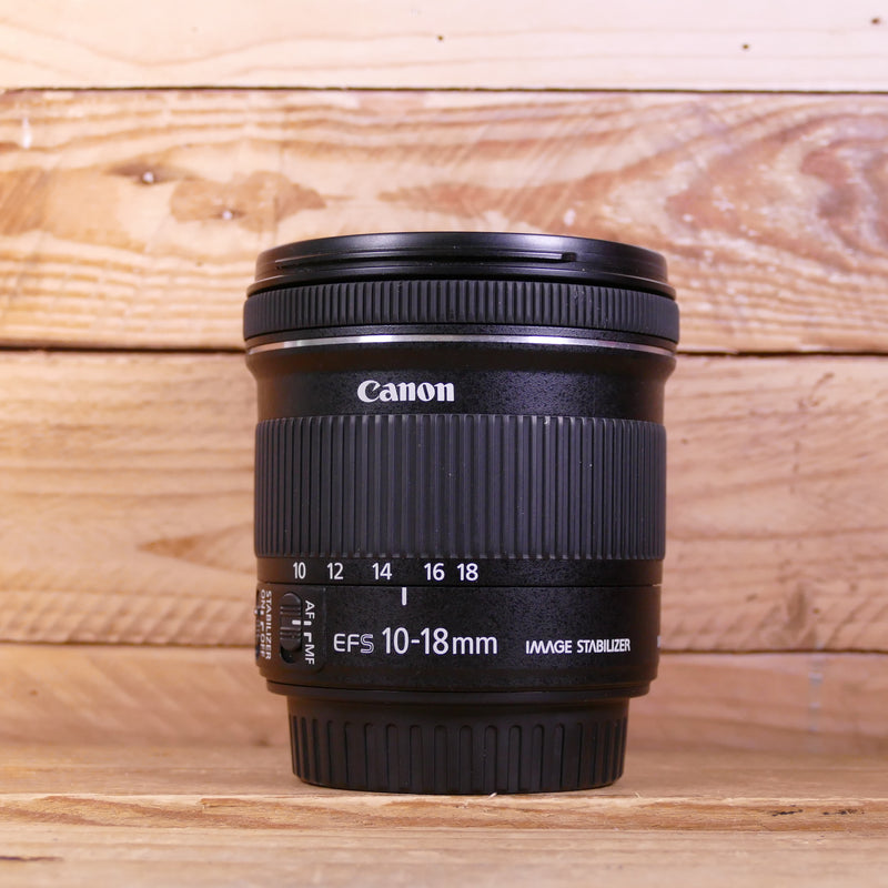 Used Canon EF-S 10-18mm F4.5-5.6 IS STM Lens