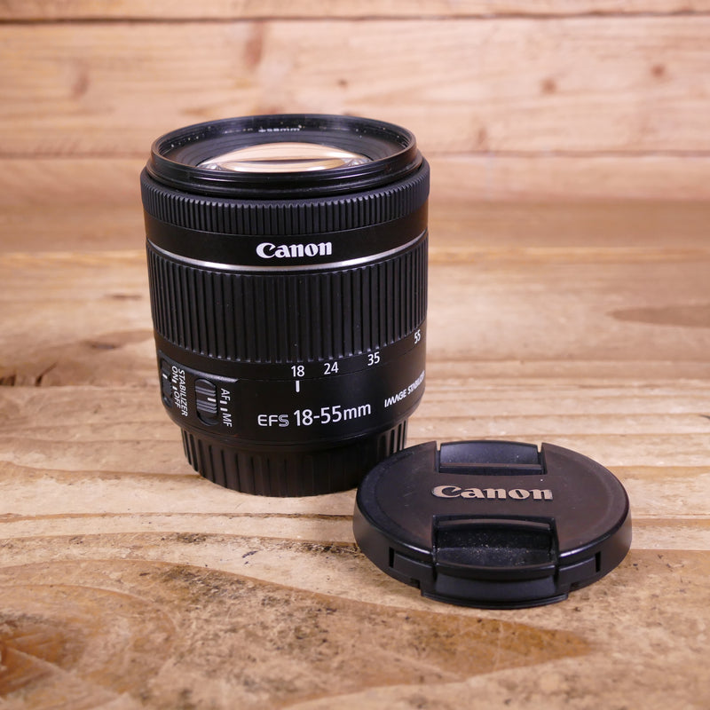 Used Canon EF-S 18-55mm  F3.5-5.6 IS STM Lens