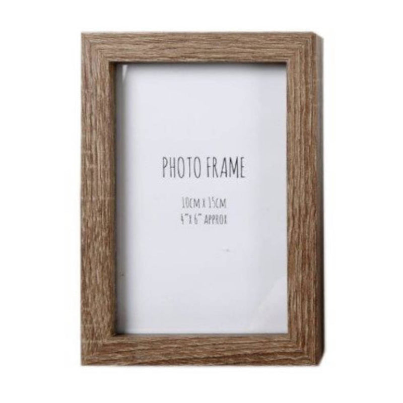 Sifcon Wood Photo Frame 6x4 Inch - Dark Brown Image 1