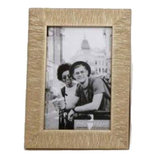 Textured 6x4 Photo Frame - Gold