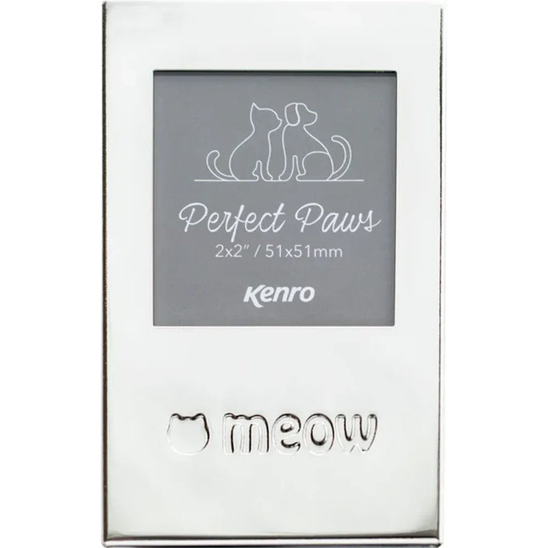 Perfect Paws Silver Plated 2x2 Photo Frame - Cat