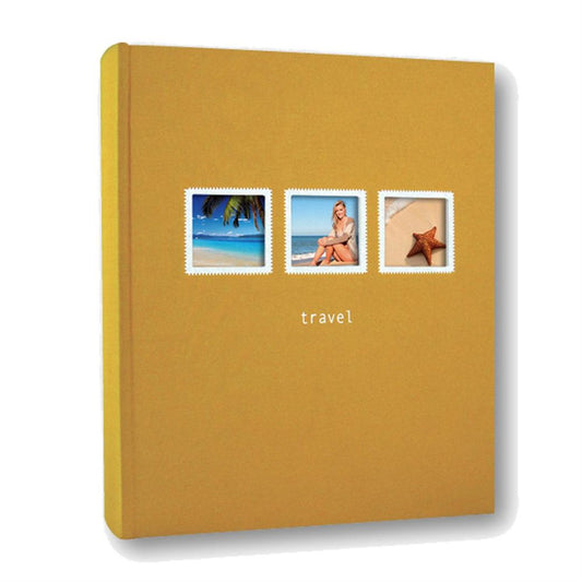 Positano 7.5x5 Slip In Photo Album | Orange | 200 Photos | Memo Image 1