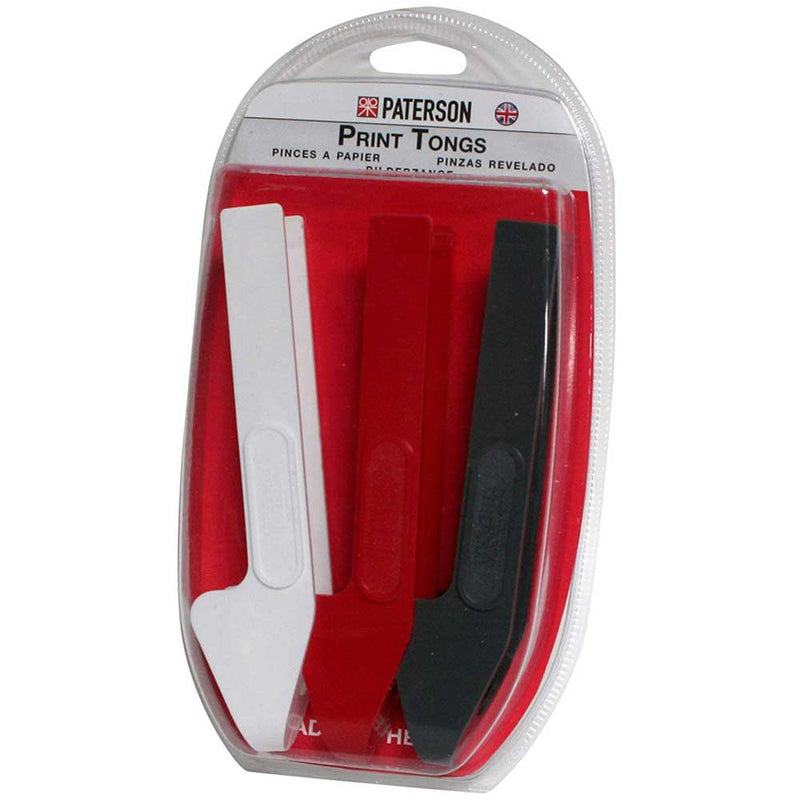 Paterson Print Tongs - Red, Grey and White - Set of 3 Image 1