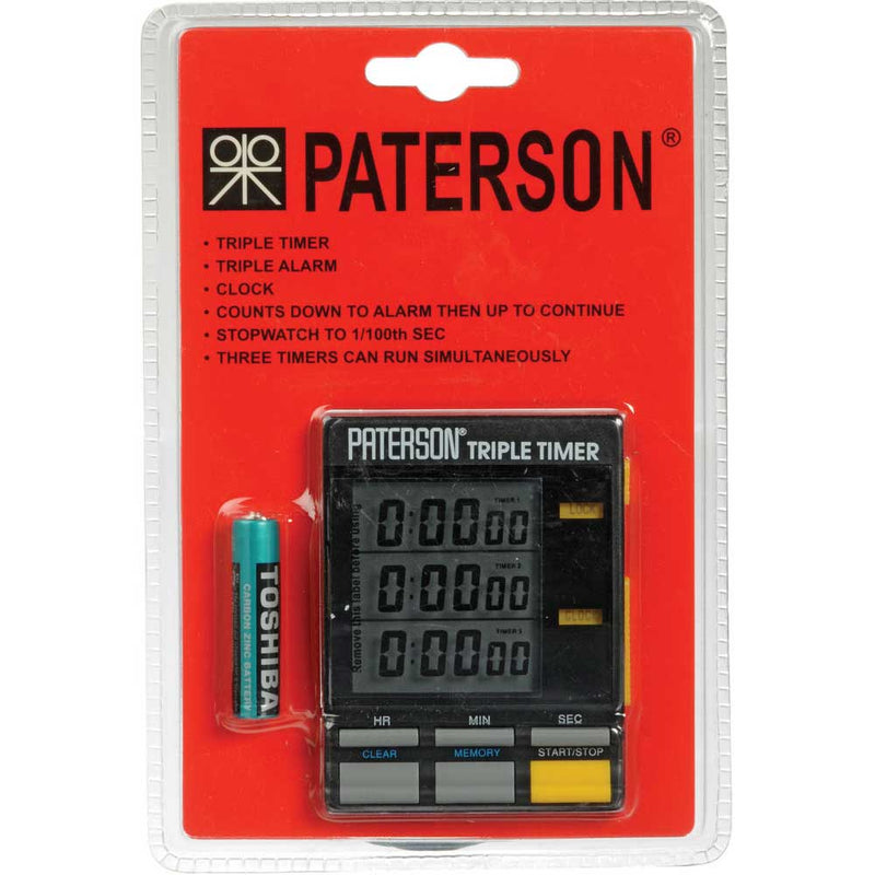 Paterson Triple Darkroom Timer Alarm Stopwatch Image 1