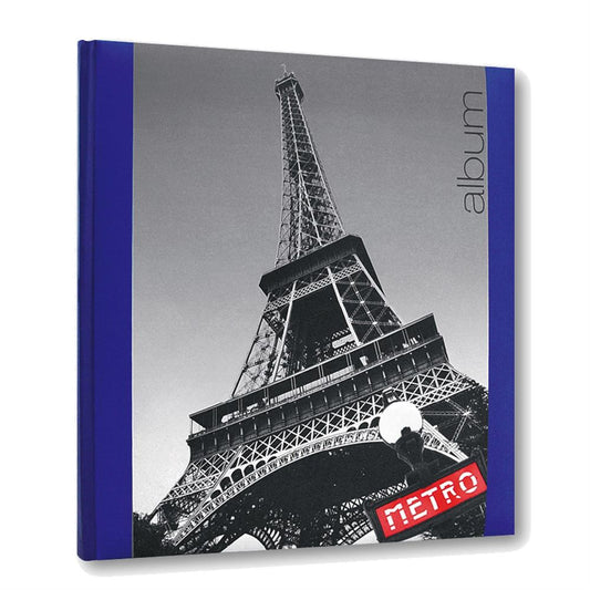 Iconic City Paris Traditional Blue Photo Album - 30 Sides Image 1