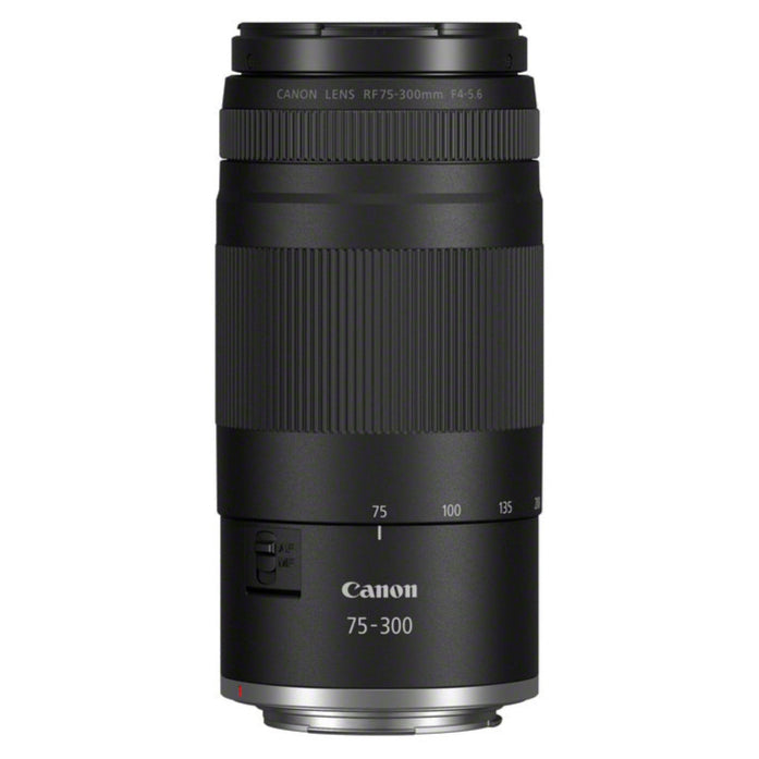 Canon RF 75-300mm lens top