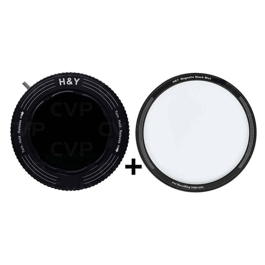 H&Y Filters Black Mist 1/4 Magnetic Clip-On Filter with RevoRing VND & CPL (46-62mm) Image 1