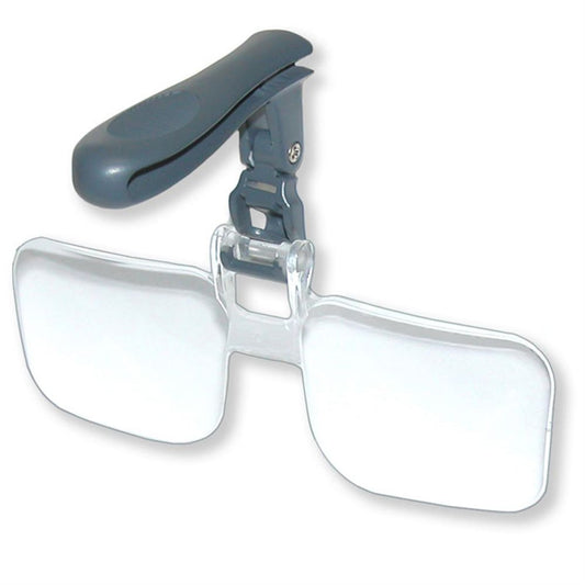 Green Clean Clip and Flip Hands Free Magnifier Image 1