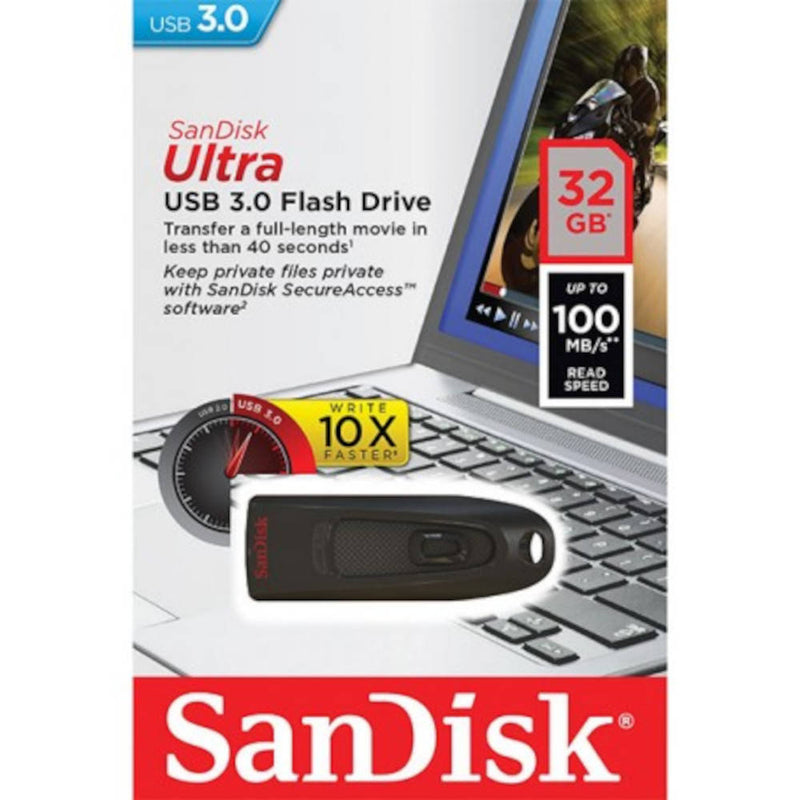 SanDisk Cruzer Ultra 32GB Flash Drive Image 1