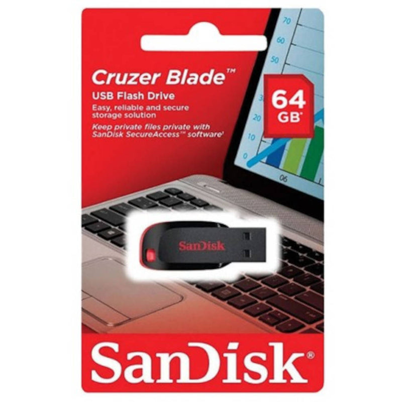 SanDisk Cruzer Blade 64GB Flash Drive Image 1