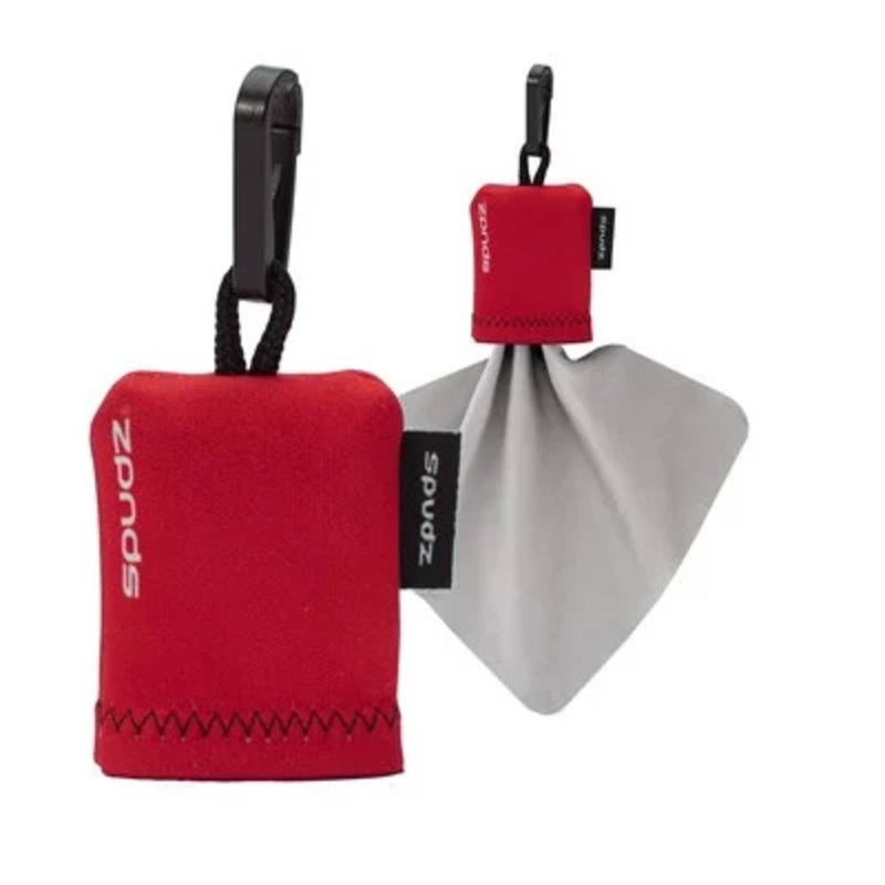 Spudz Microfibre Lens Cleaning Cloth - 6x6 inch Vivid Red Image 1