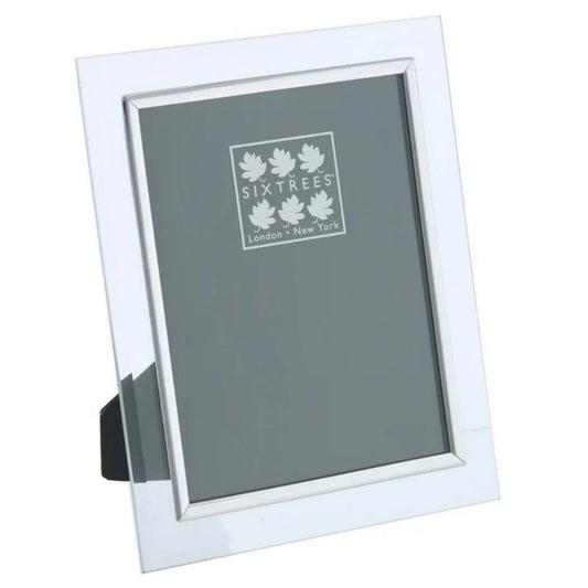 Sixtrees Flat Bevelled A4 Portrait Photo Frame - Silver