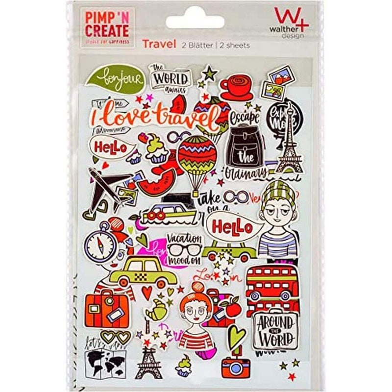 Walther Design Pimp and Create Self Adhesive Stickers | Travel Designs Image 1