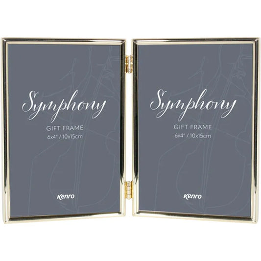 Kenro Symphony Classic 6x4 Gold Series Twin Frame