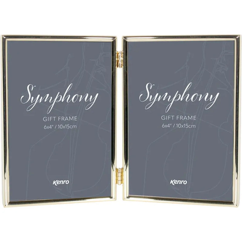Kenro Symphony Classic 6x4 Gold Series Twin Frame