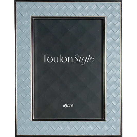 Kenro Toulon Style 6x4 Frame with Blue Leather Inlay 