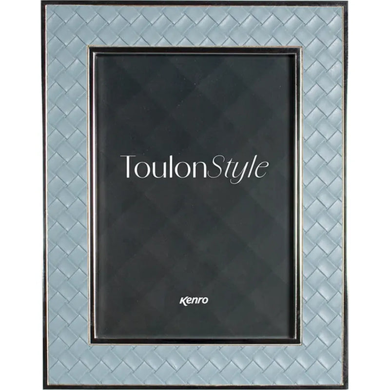 Kenro Toulon Style 6x4 Frame with Blue Leather Inlay 