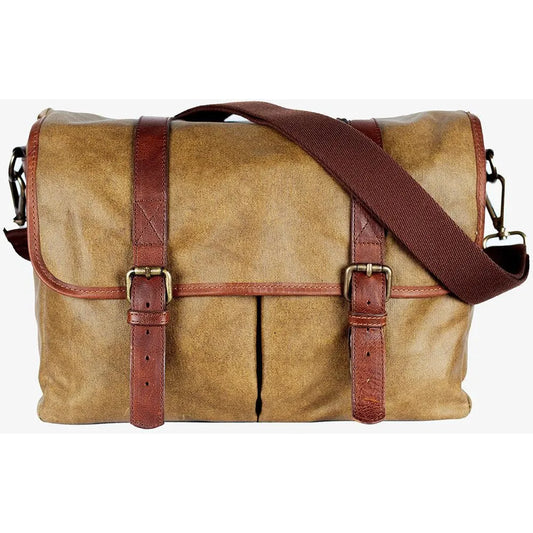 Bronkey Tokyo Waxed Canvas Camera Bag - Olive Green