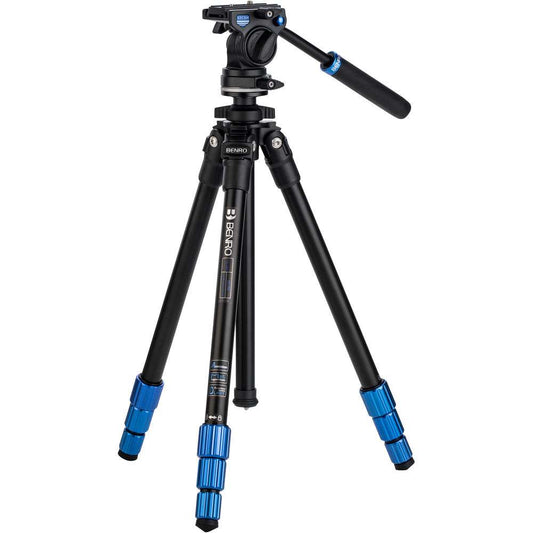 Benro TSL08AS2CSH Slim Video Tripod Kit - Aluminium Image 1