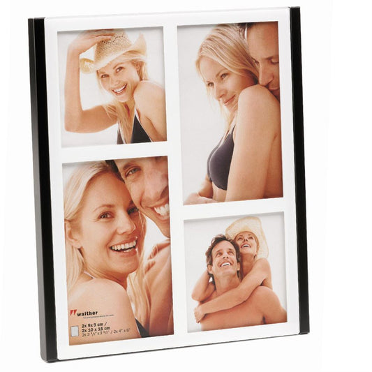 Walther Jive Glass Multiple Aperture Photo Frame For 4 Photos