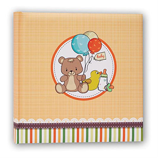 Teddy Yellow Traditional Photo Album - 40 Sides