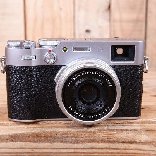 Used Fuji X100V Silver Digital Camera