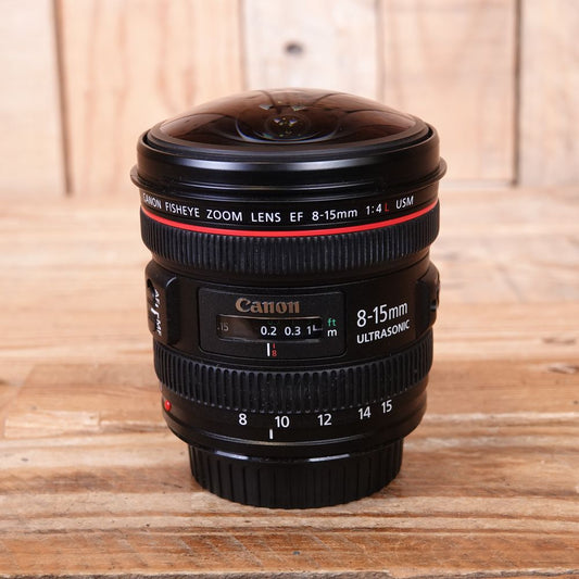 Used Canon EF 8-15mm F4 L USM Fisheye Lens