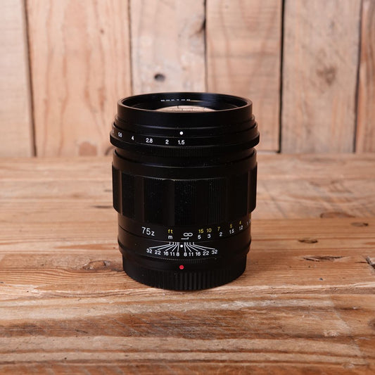 Used Voigtlander 75mm f1.5  Aspherical Nokton Lens - Nikon Z Mount