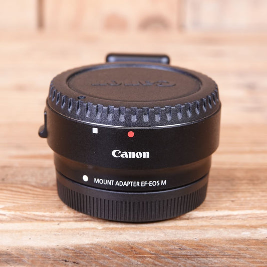 Used Canon EOS M to EF Lens Mount Adapter EF-EOS M