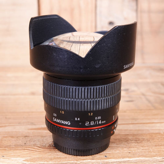 Used Samyang 14mm f2.8 Ultra Wide ED AS IF UMC Lens - Nikon fit